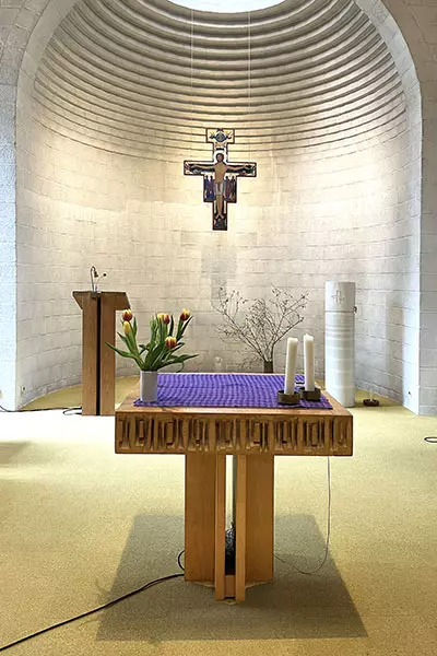L'autel de la chapelle de Clerlande